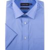 Shirts Double Two | Cornflower Blue Short Sleeved Non-Iron Shirt