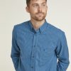 Casualwear Double Two | Teal Check Long Sleeve Casual Shirt