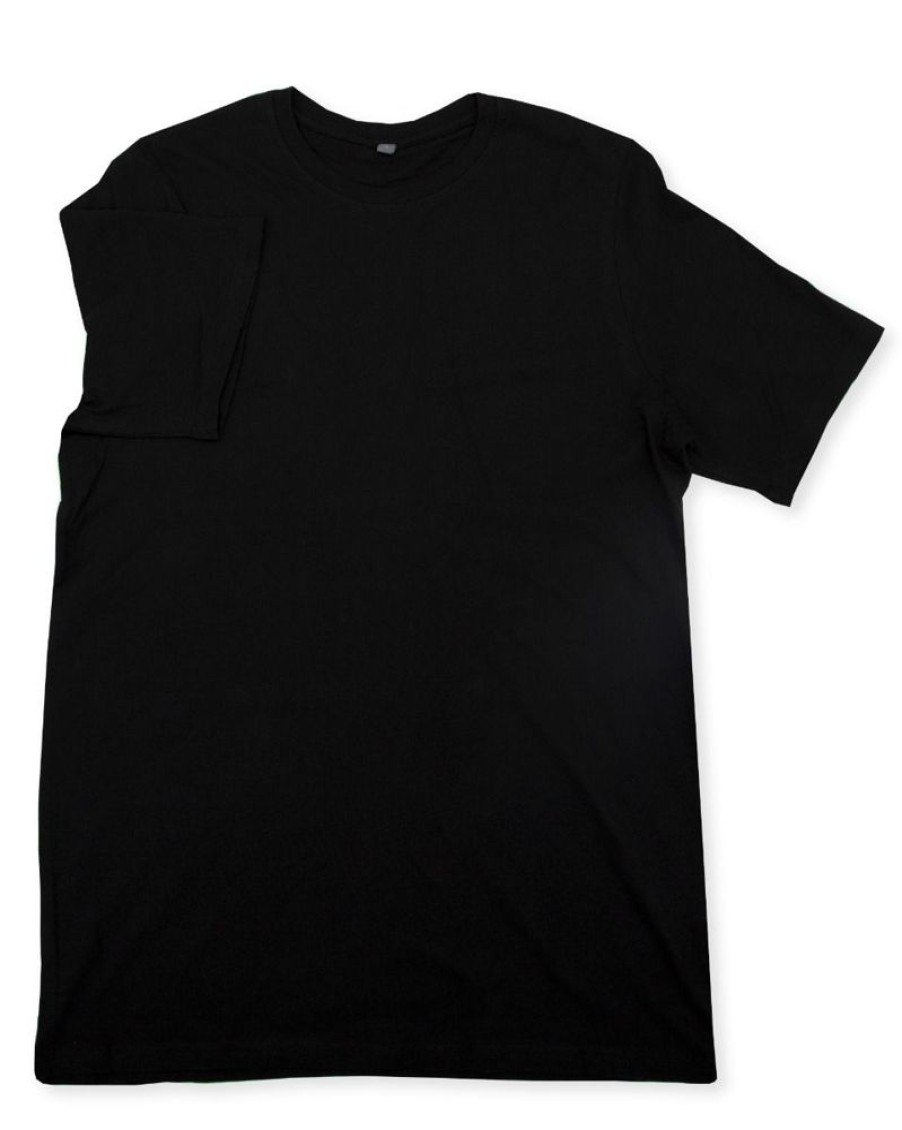 Casualwear Double Two | Plain Black Pure Cotton T-Shirt