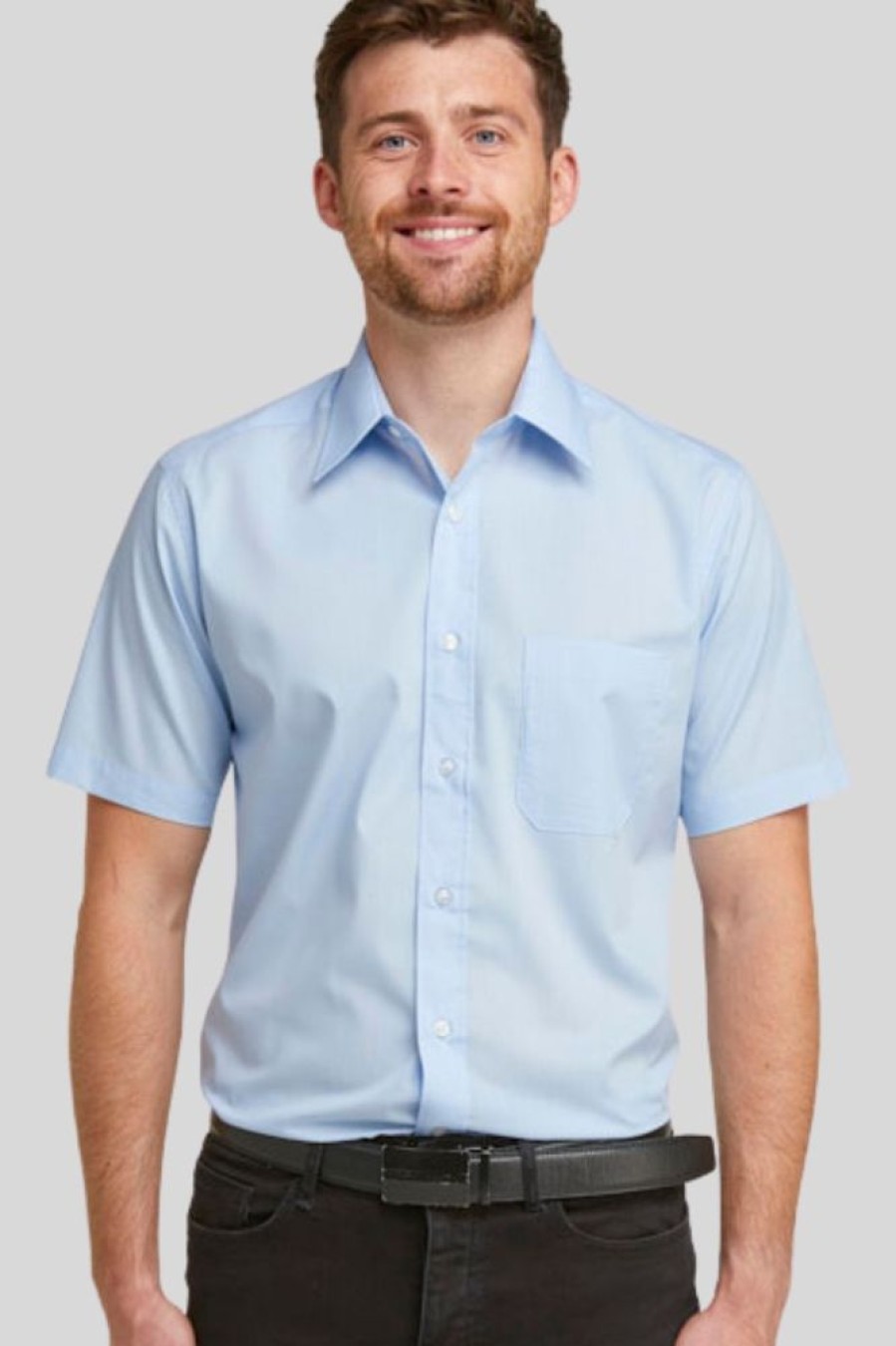 Shirts Double Two | Glacier Classic Easy Care Short Sleeve Shirt