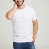 Casualwear Double Two | Plain White Pure Cotton T-Shirt