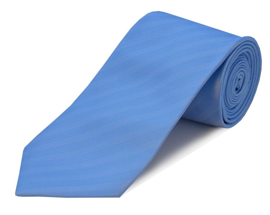 Accessories Double Two | Sky Blue Extra Long Tie