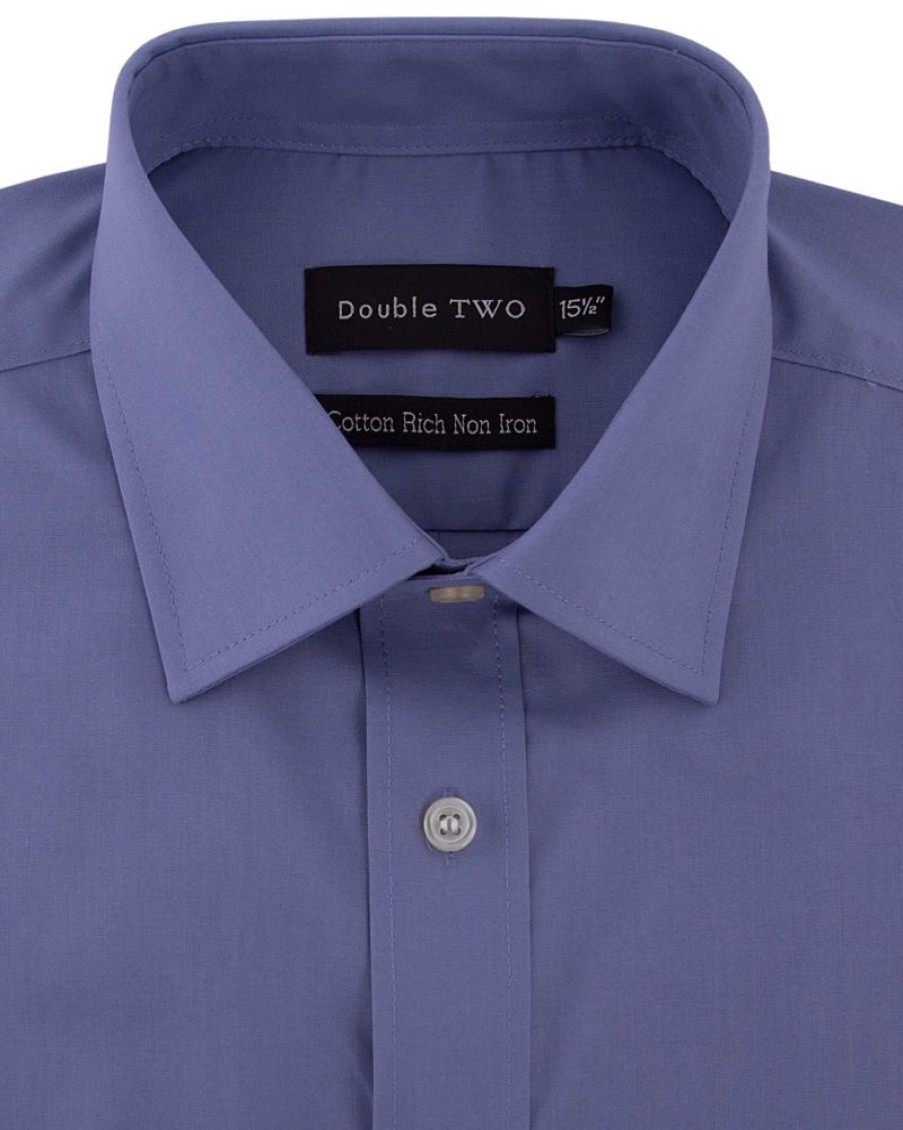 Shirts Double Two | Purple Grape Long Sleeve Non-Iron Shirt