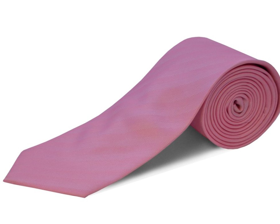 Accessories Double Two | Pink Extra Long Tie