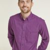 Casualwear Double Two | Wine Check Long Sleeve Casual Shirt