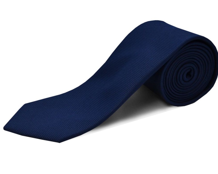 Accessories Double Two | Navy Extra Long Silk Tie