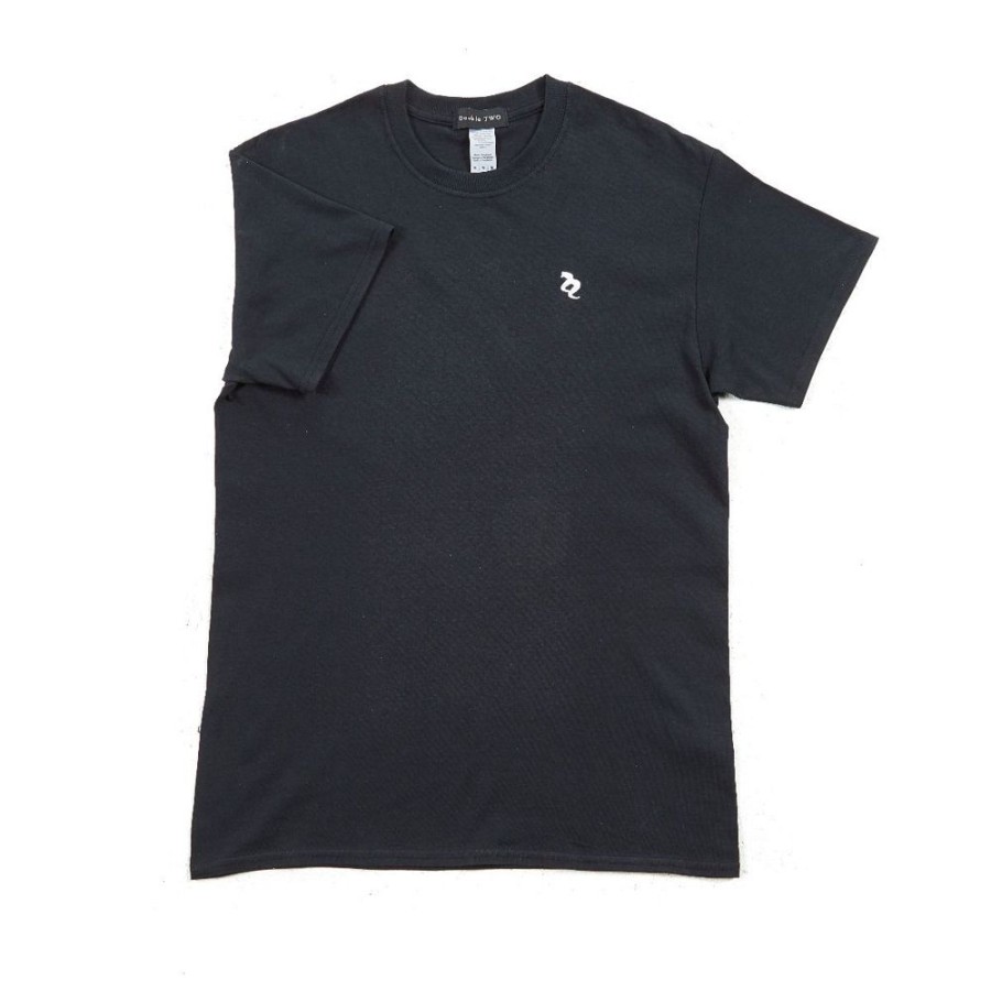 Casualwear Double Two | Plain Black Logo T-Shirt Lifestyle