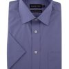 Shirts Double Two | Grape Short Sleeve Non-Iron Shirt