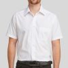 Shirts Double Two | White Classic Easy Care Short Sleeve Shirt