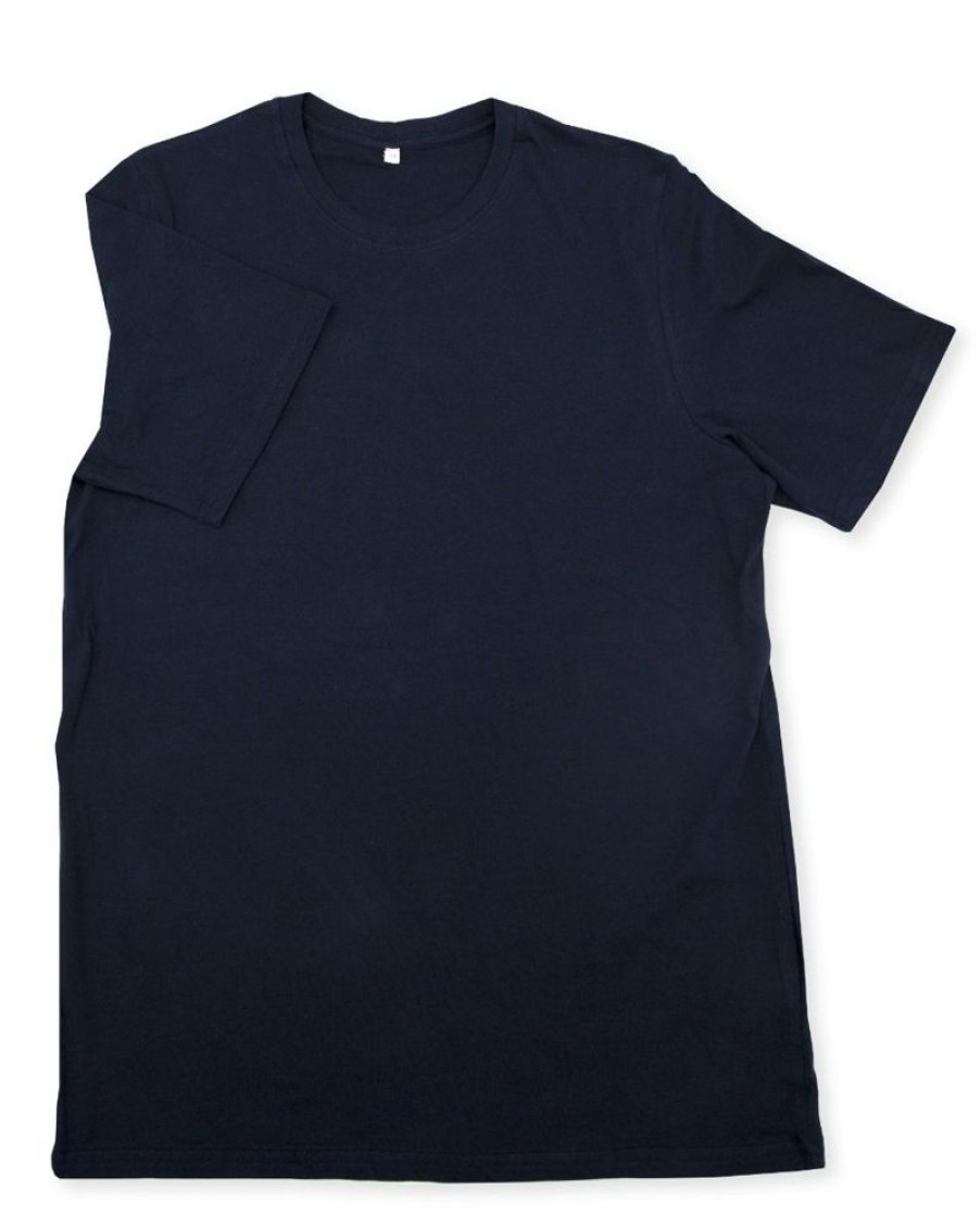 Casualwear Double Two | Plain Navy Blue Pure Cotton T-Shirt