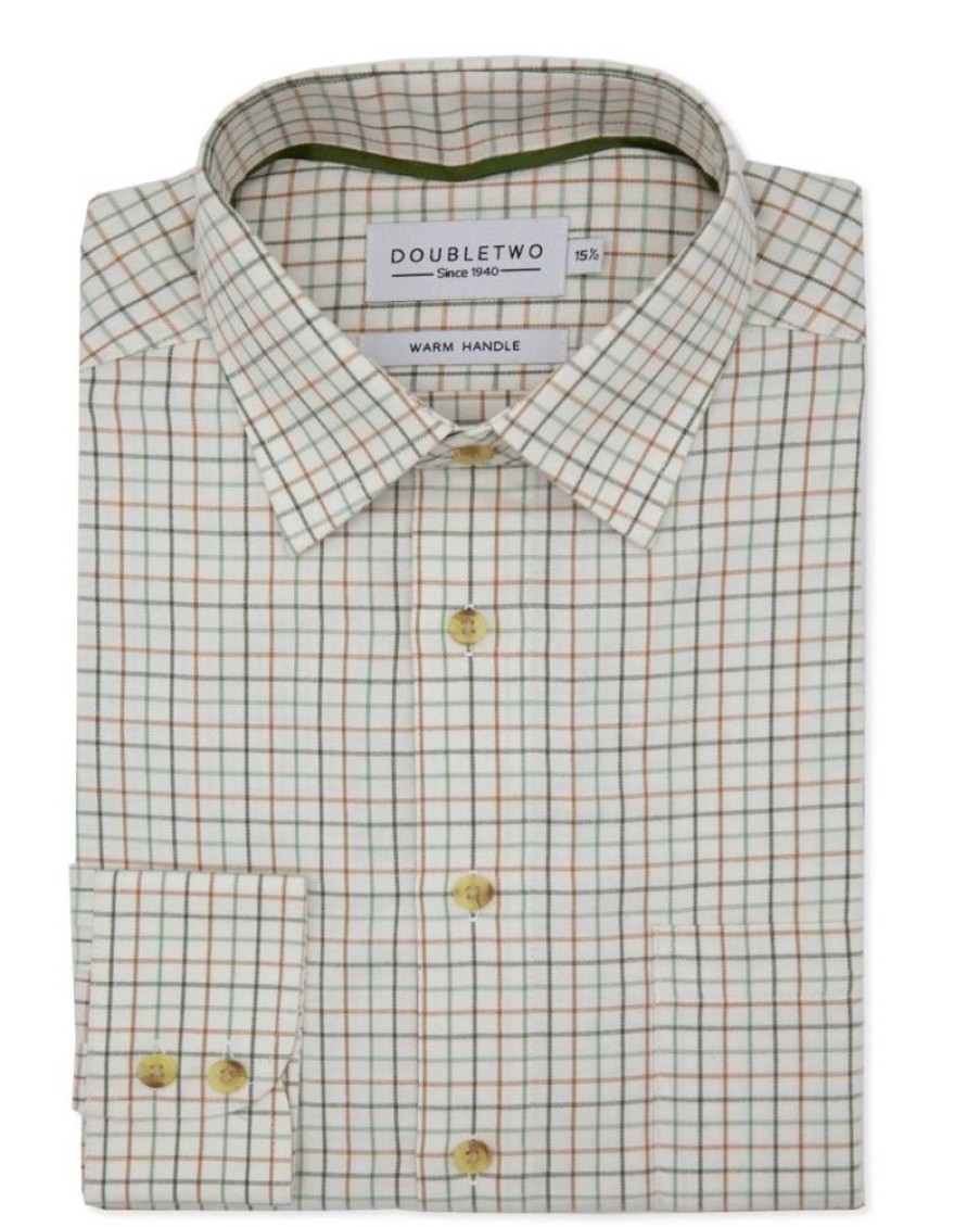 Countrywear Double Two | Green Tattersall Check Warm Handle Shirt