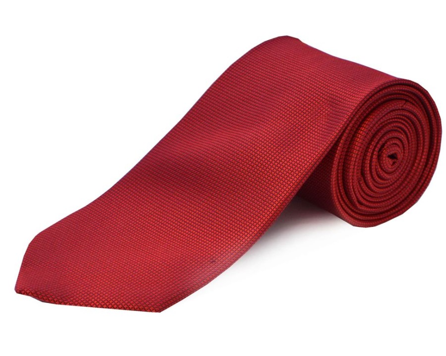 Accessories Double Two | Red Silk Tie