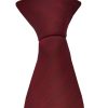 Accessories Double Two | Maroon Clip On Tie