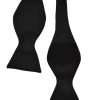 Accessories Double Two | Black Self Tie Bow Tie