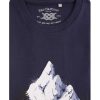 Casualwear Double Two | Navy Triangle Landscape Print T-Shirt