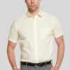 Shirts Double Two | Lemon Short Sleeve Non-Iron Shirt