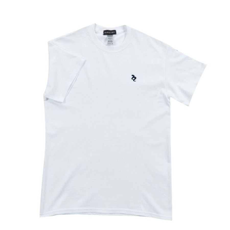 Casualwear Double Two | Plain White Logo T-Shirt Lifestyle