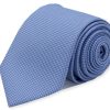 Accessories Double Two | Blue Silk Spotted Tie