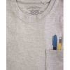 Casualwear Double Two | Grey Pen Pocket Print T-Shirt