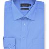 Shirts Double Two | Cornflower Blue Long Sleeved Non-Iron Shirt