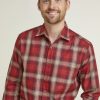 Shirts Double Two | Sunlite Rust Check Long Sleeve Casual Eco Shirt