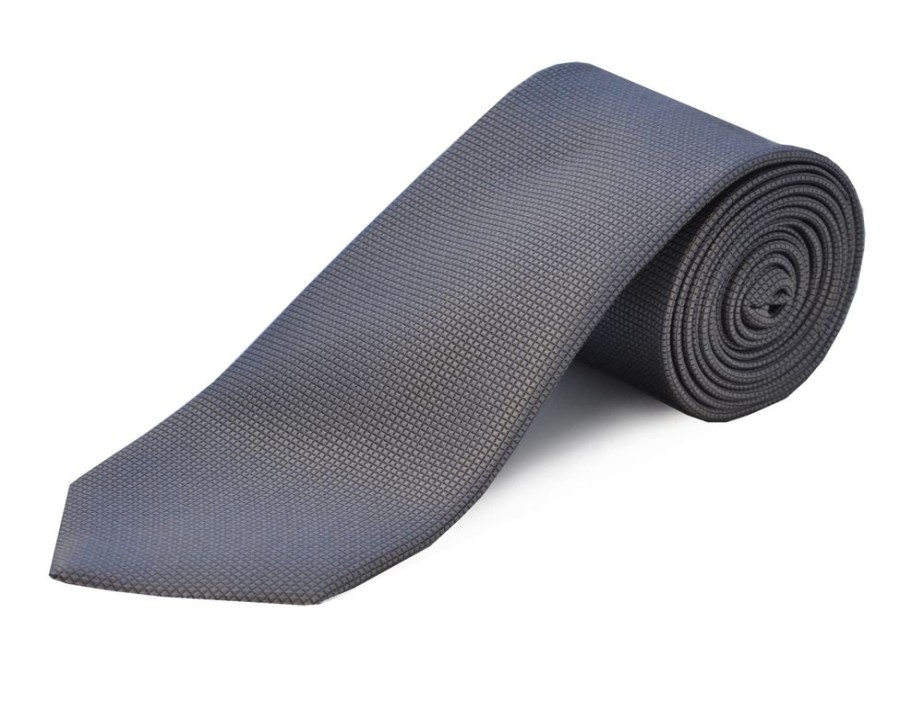 Accessories Double Two | Grey Silk Tie