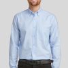 Shirts Double Two | Blue Non-Iron Button Down Oxford Shirt